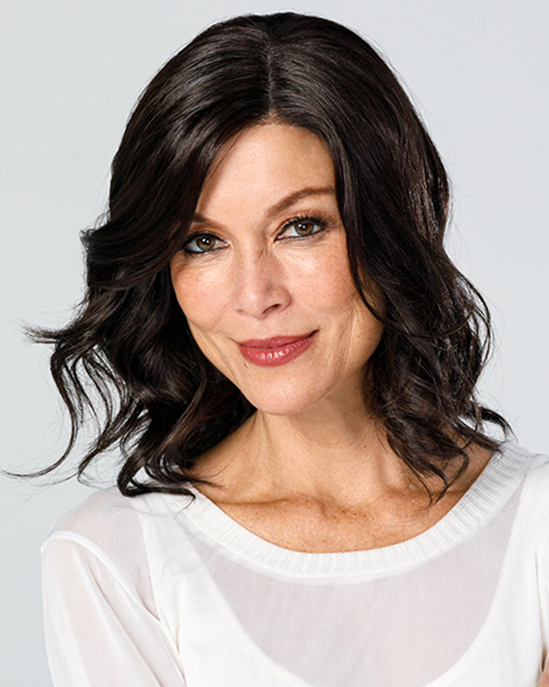 Top Coverage Wavy 12 inch (Exclusive) | Lace Front & Monofilament Synthetic Hair Topper by Jon Renau