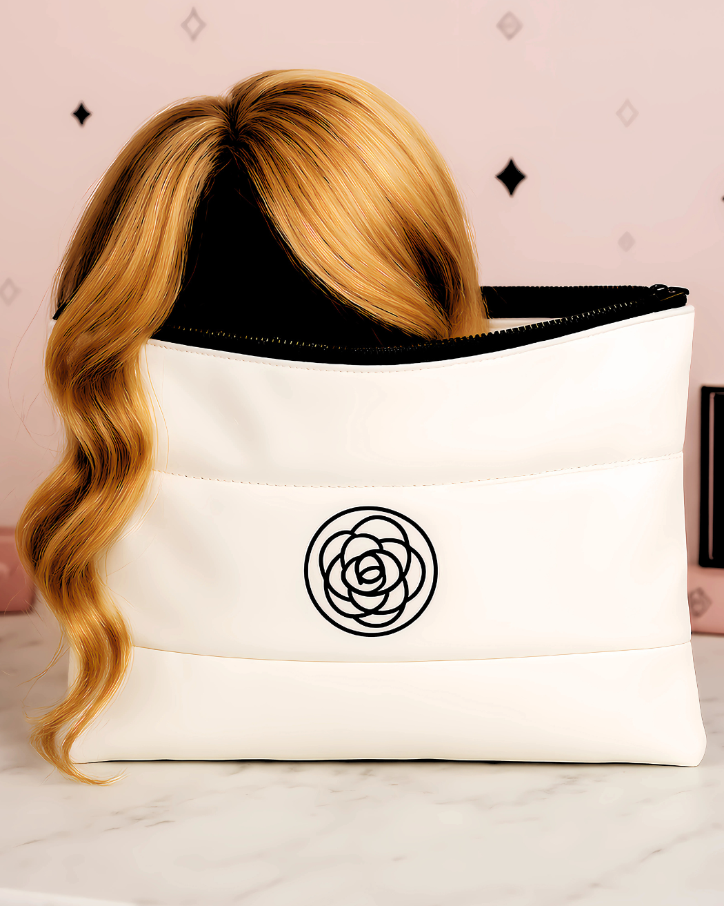 StrandSafe wig storage pouch