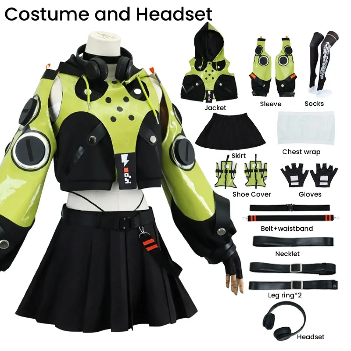 Anby Demara Cosplay Costume – Zenless Zone Zero Outfit with Props