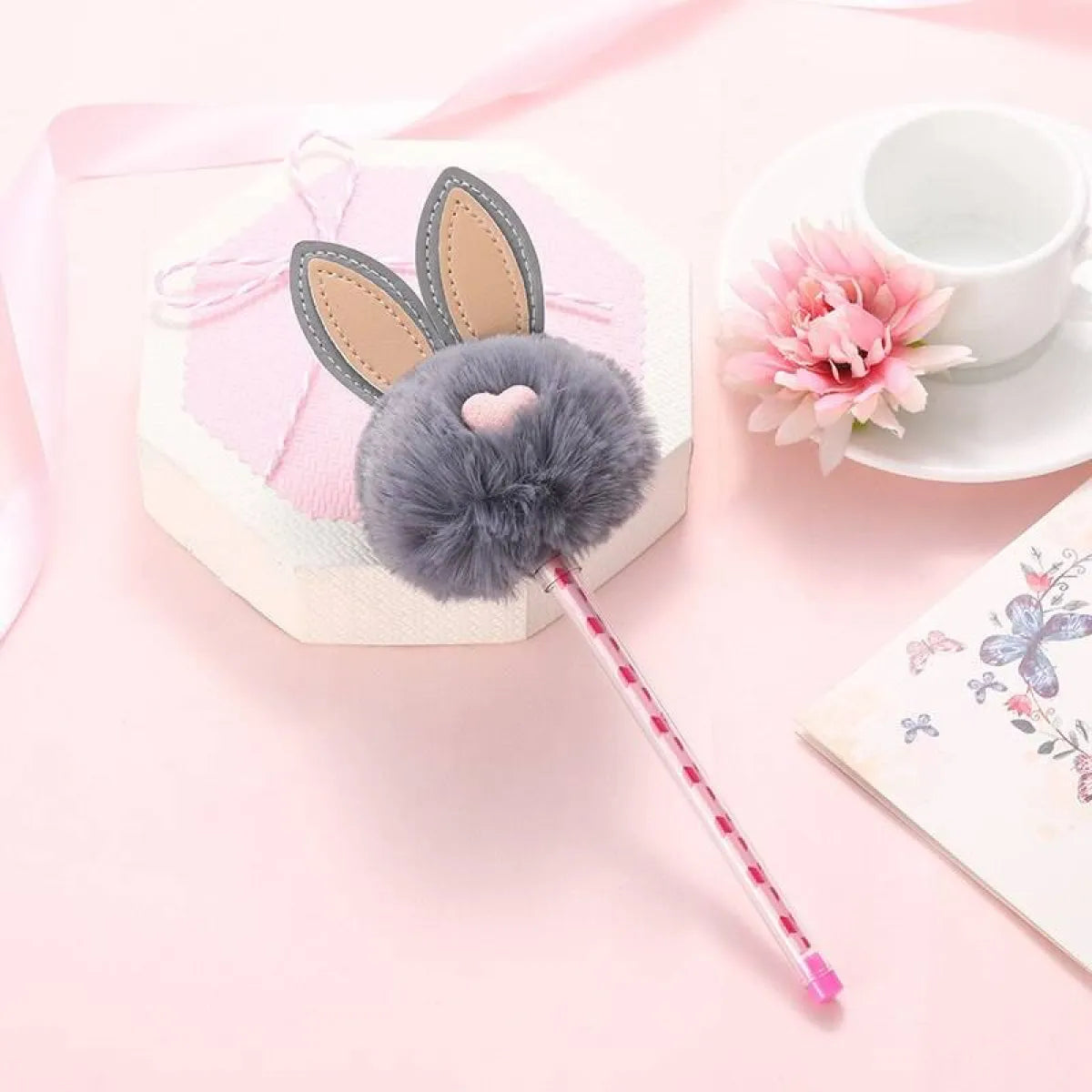 1X Candy Plush Rabbit Gel Pen