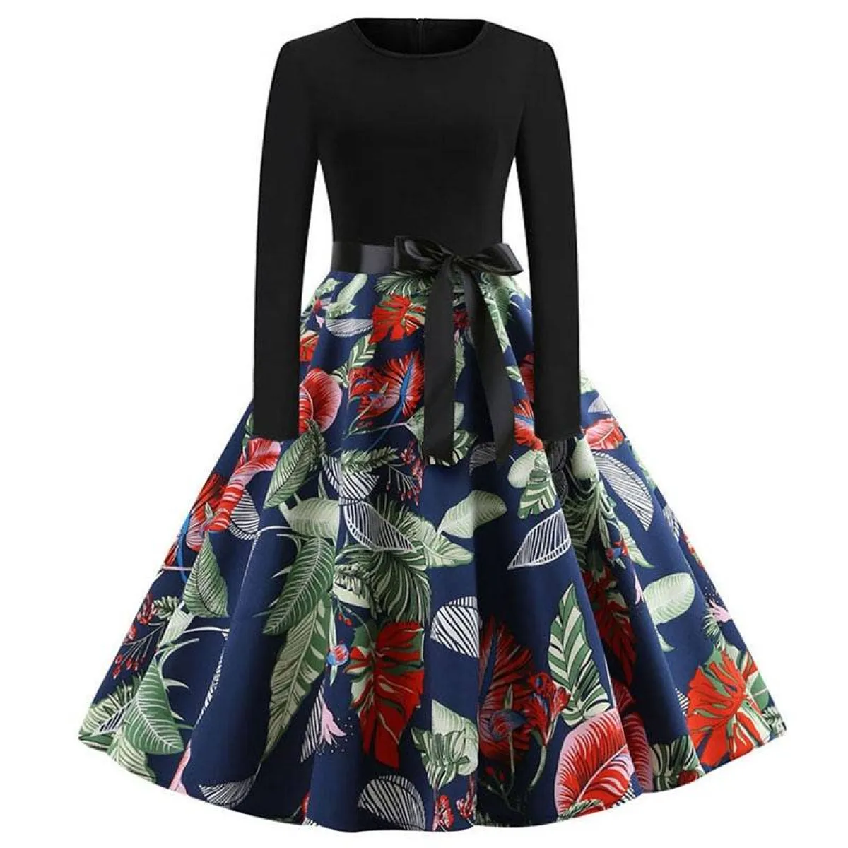 Women's Christmas Styled Swing Dress