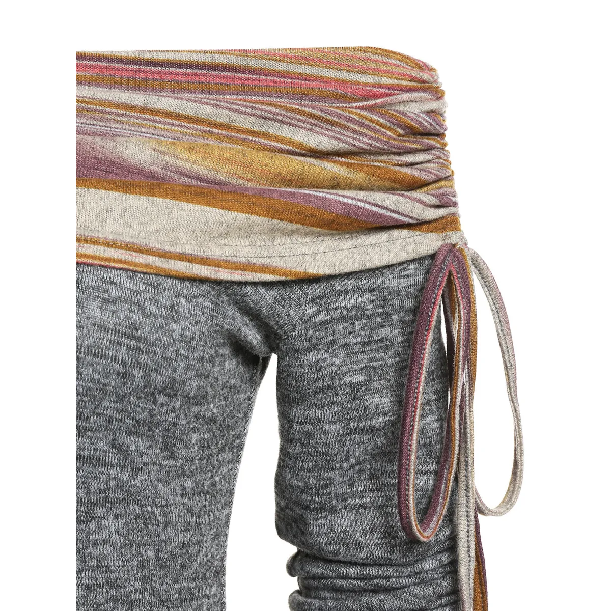 Cinched Striped Flare Dress