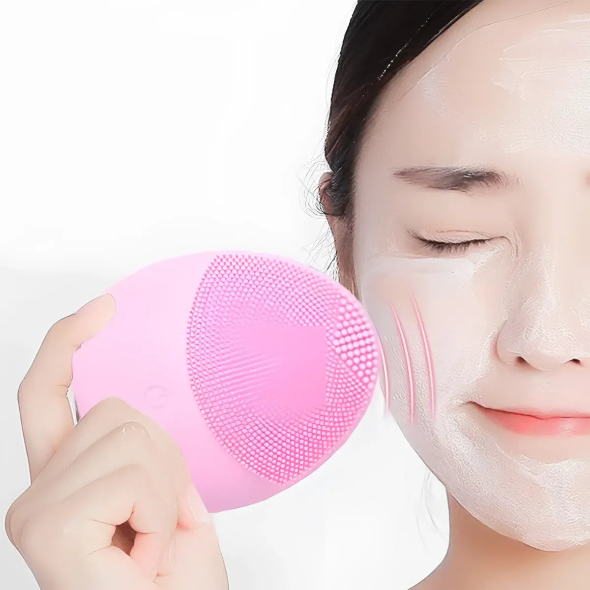 Colorful Waterproof Silicone Face Cleansing Brush