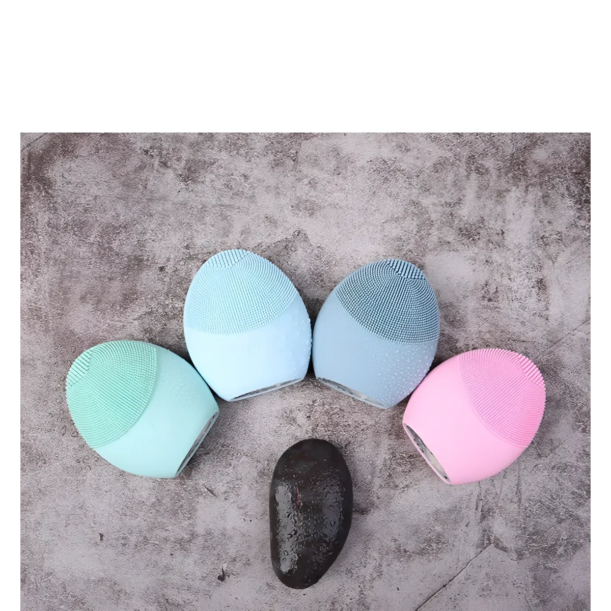 Colorful Waterproof Silicone Face Cleansing Brush
