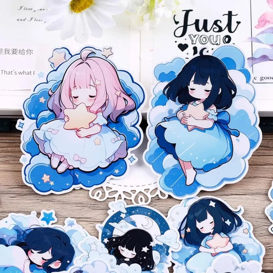 15pcs Cute Cartoon Journaling Stickers