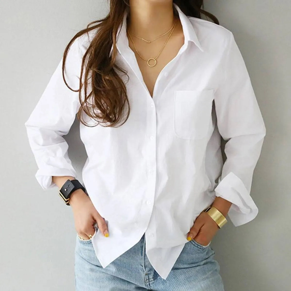 White Summer Blouse