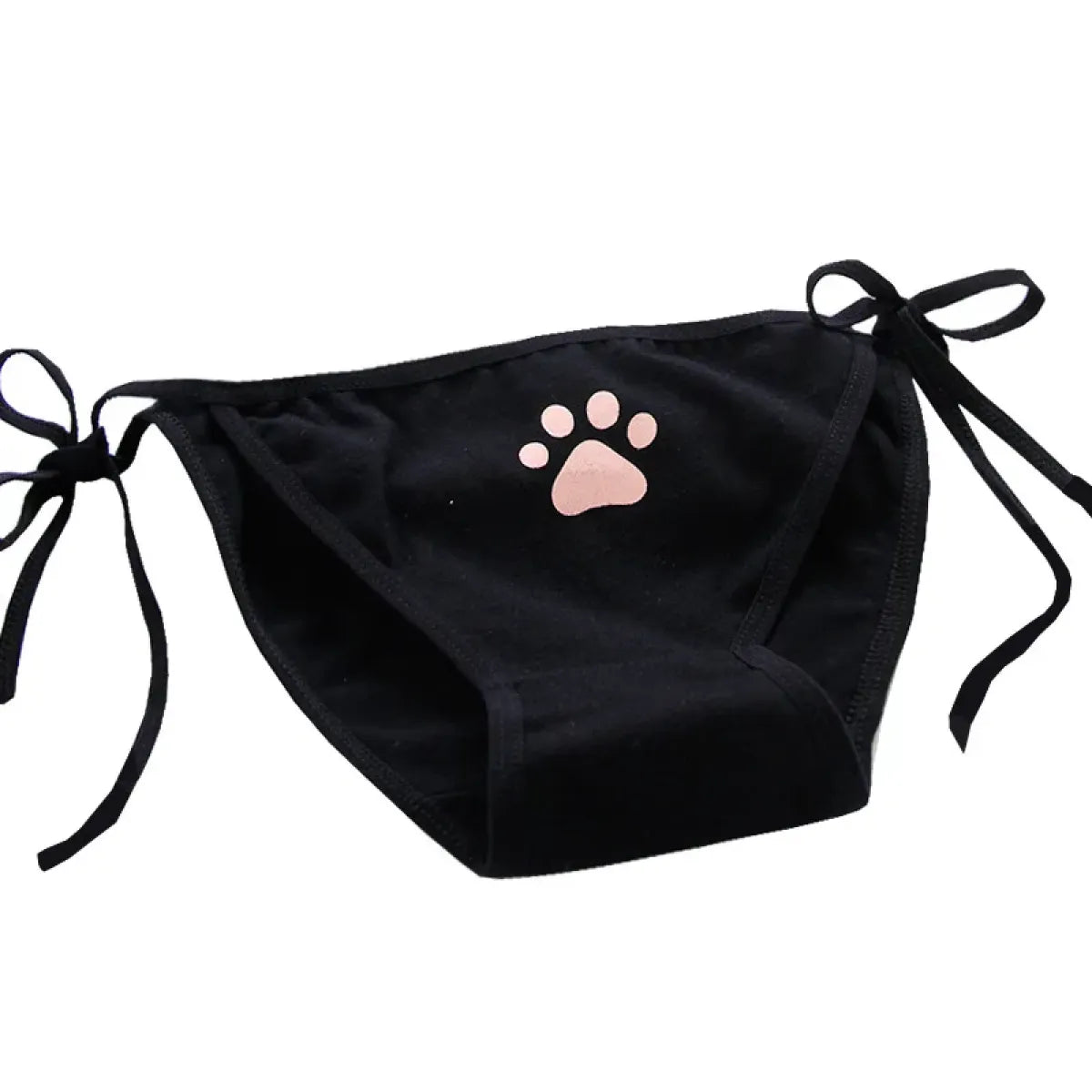 Cat Paw Tie-Side Cotton Panties – Kawaii Lolita Lingerie