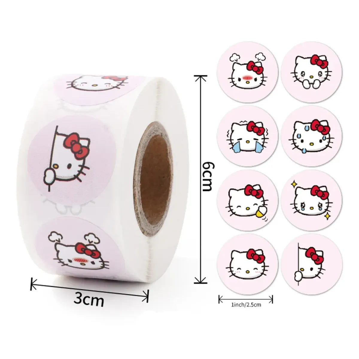 500PCS Cute Kuromi, Pochacco, My Melody Cartoon Stickers