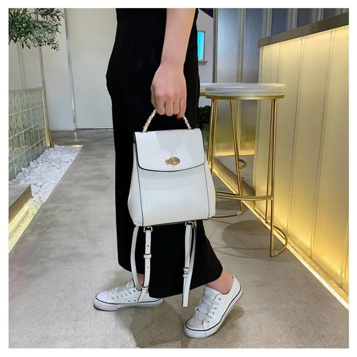 Chain Detail Backpack