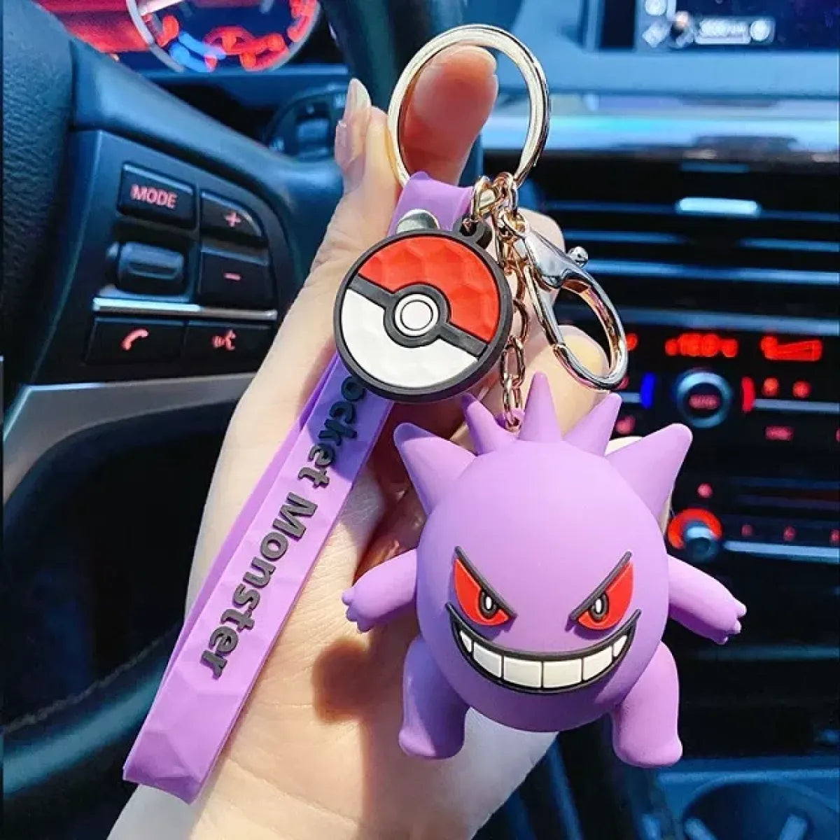 "Pokemon Action Figure Keychain - Pikachu, Charmander, Snorlax, Squirtle