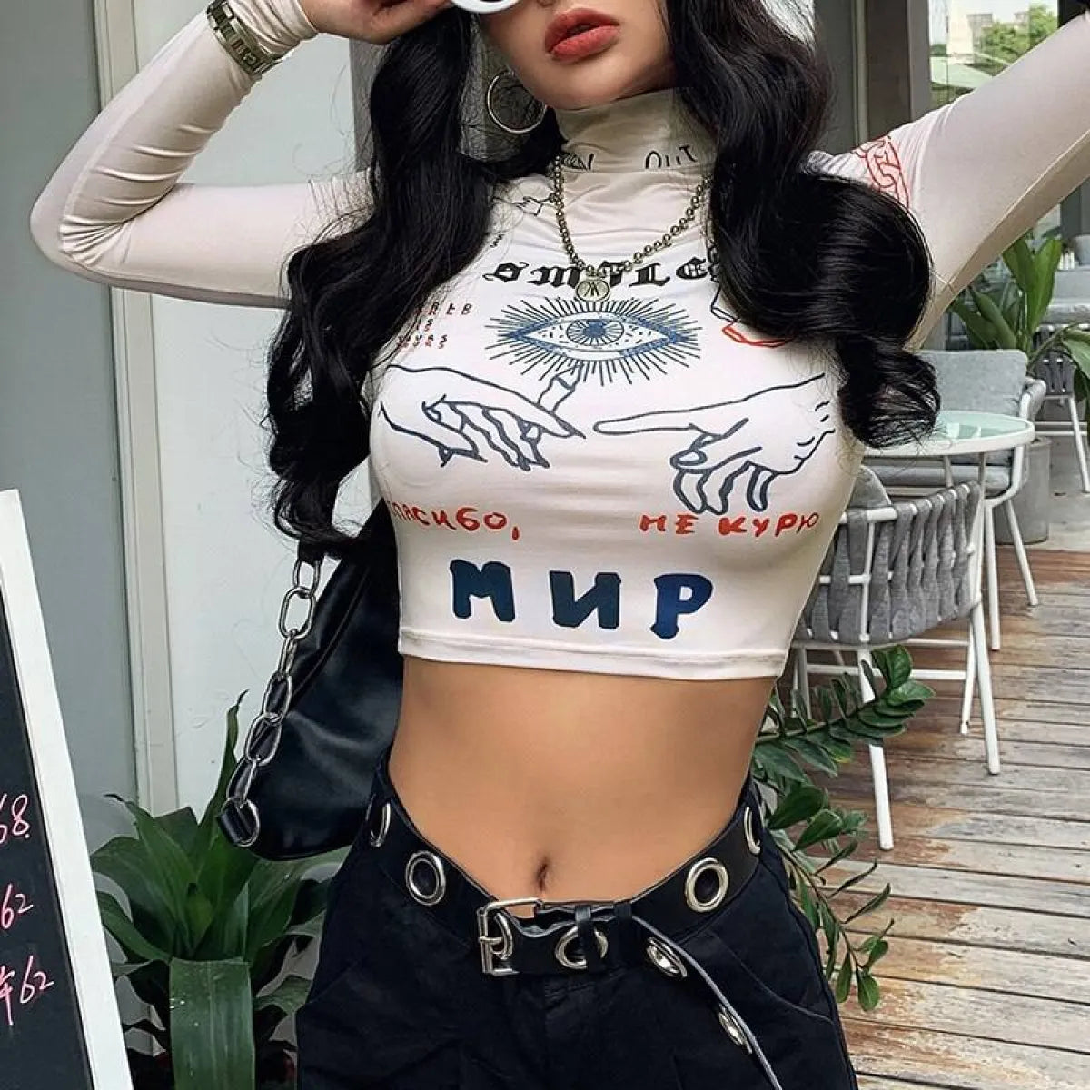 Casual Stretch Slim Crop Tops