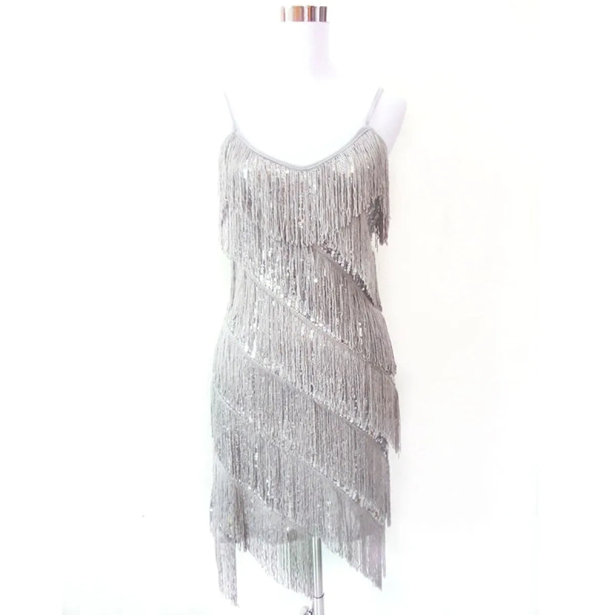 Tiered Fringe Flapper Dress
