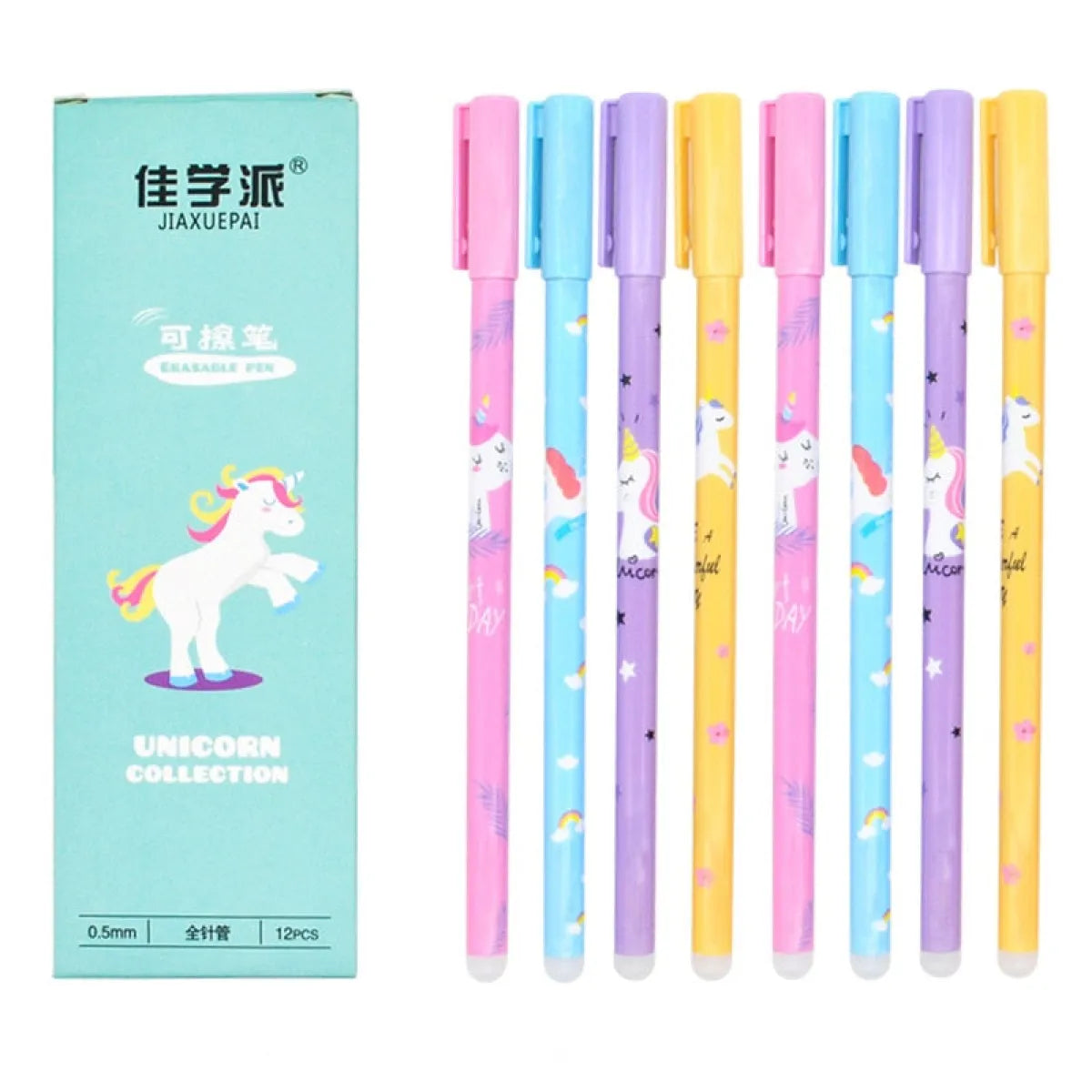 4Pcs Unicorn Erasable Gel Pen
