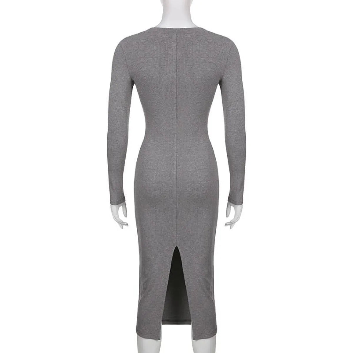 V-neck Knitted Dress