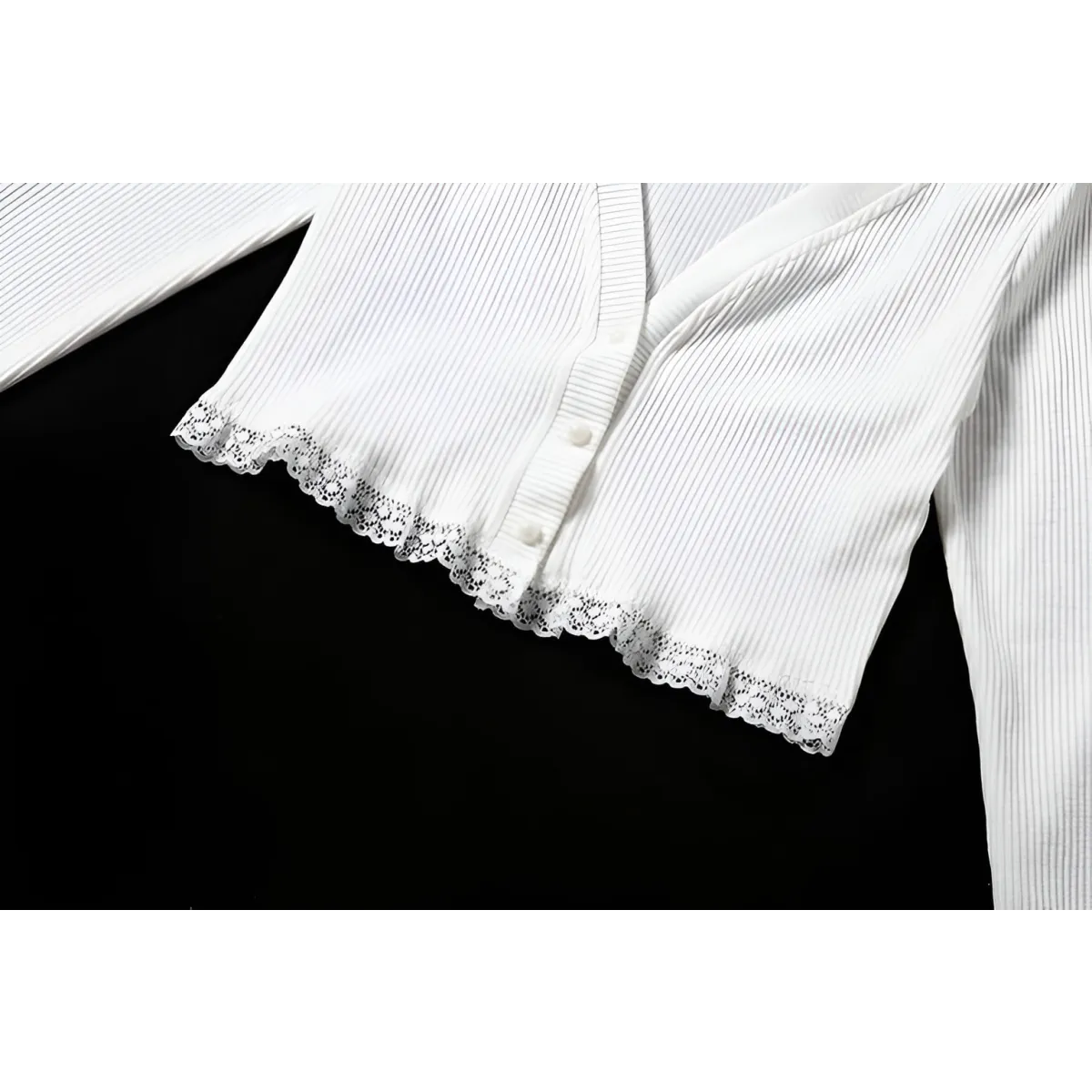 Vintage Gothic Lace Black Cardigan