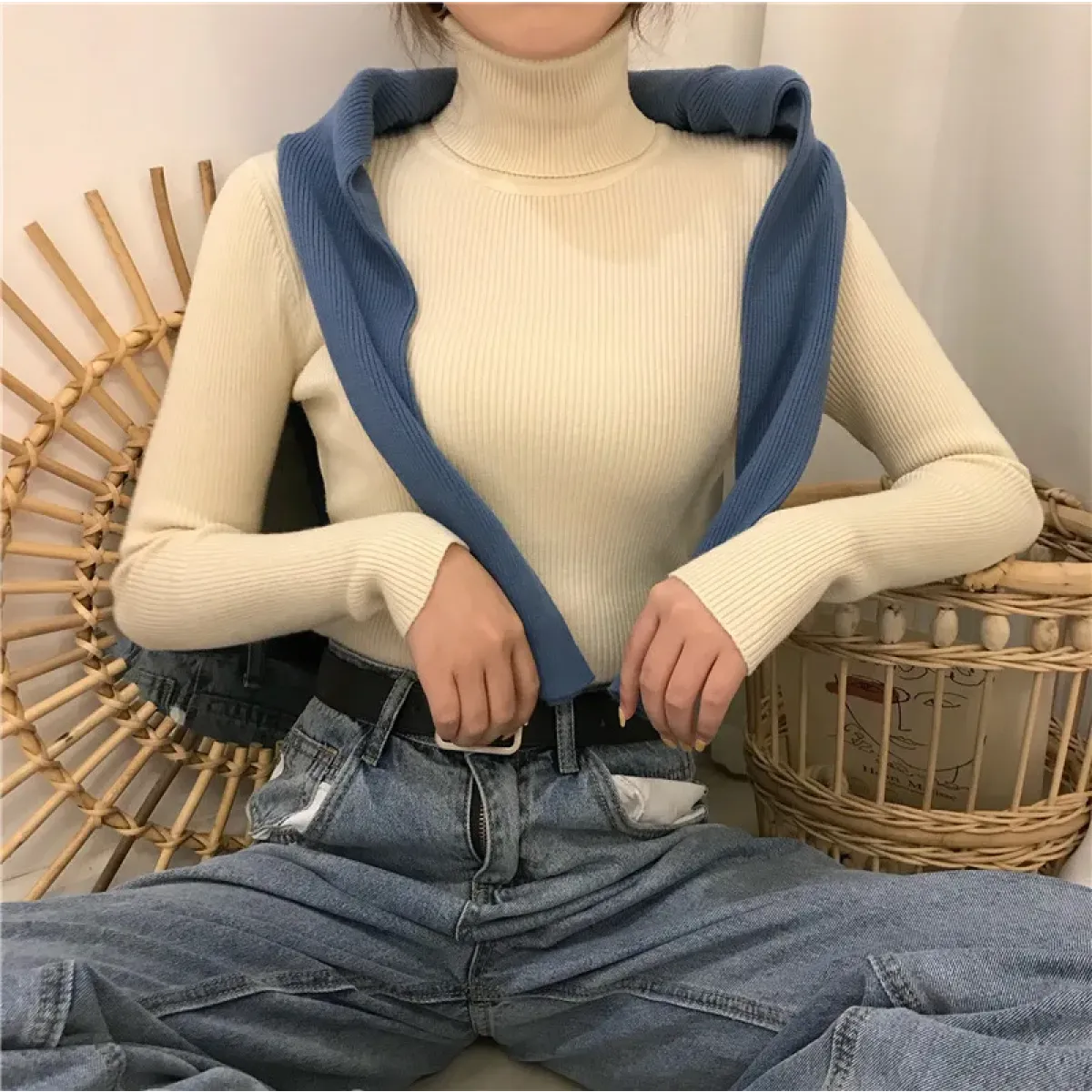 Vintage Harajuku Turtleneck Sweater