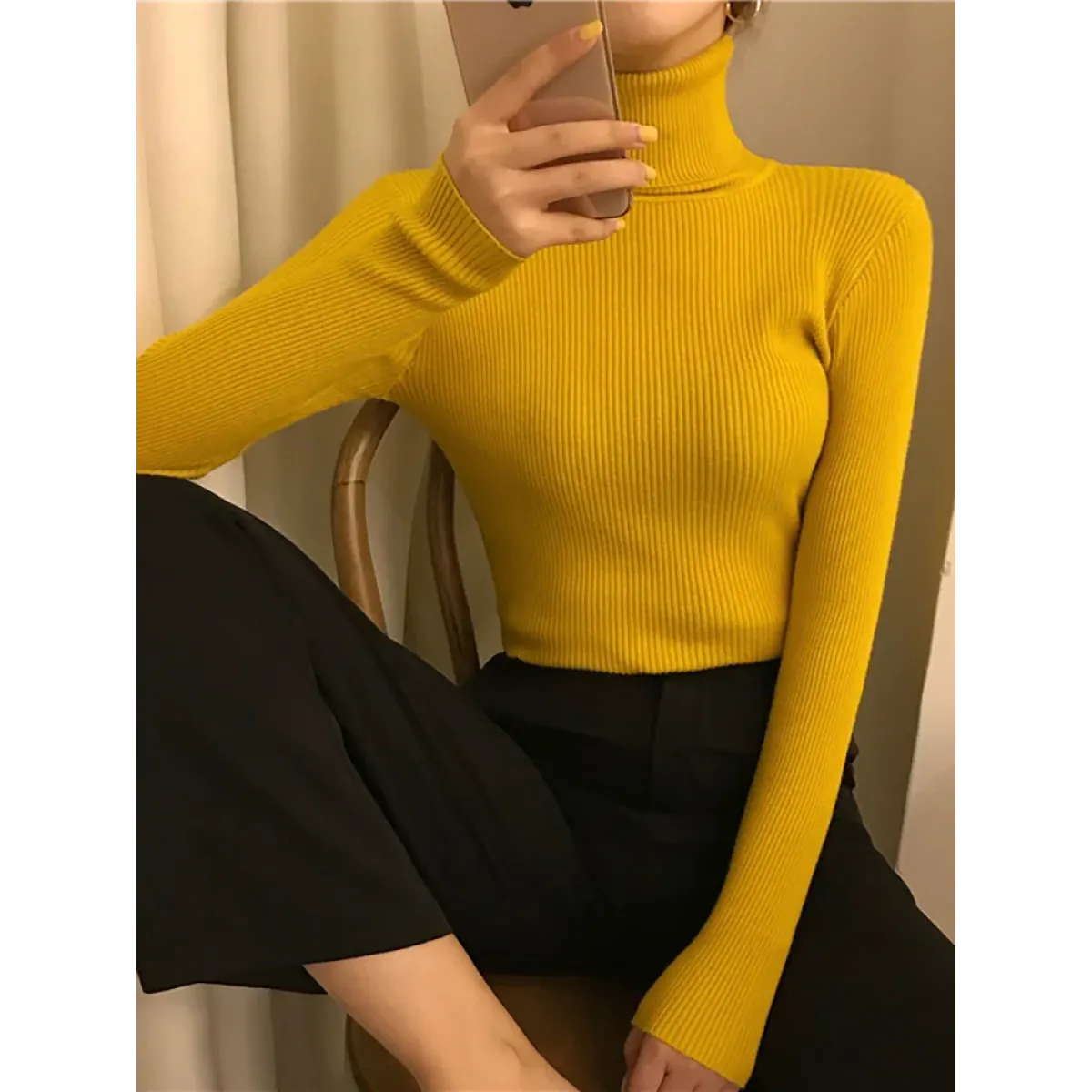 Vintage Harajuku Turtleneck Sweater