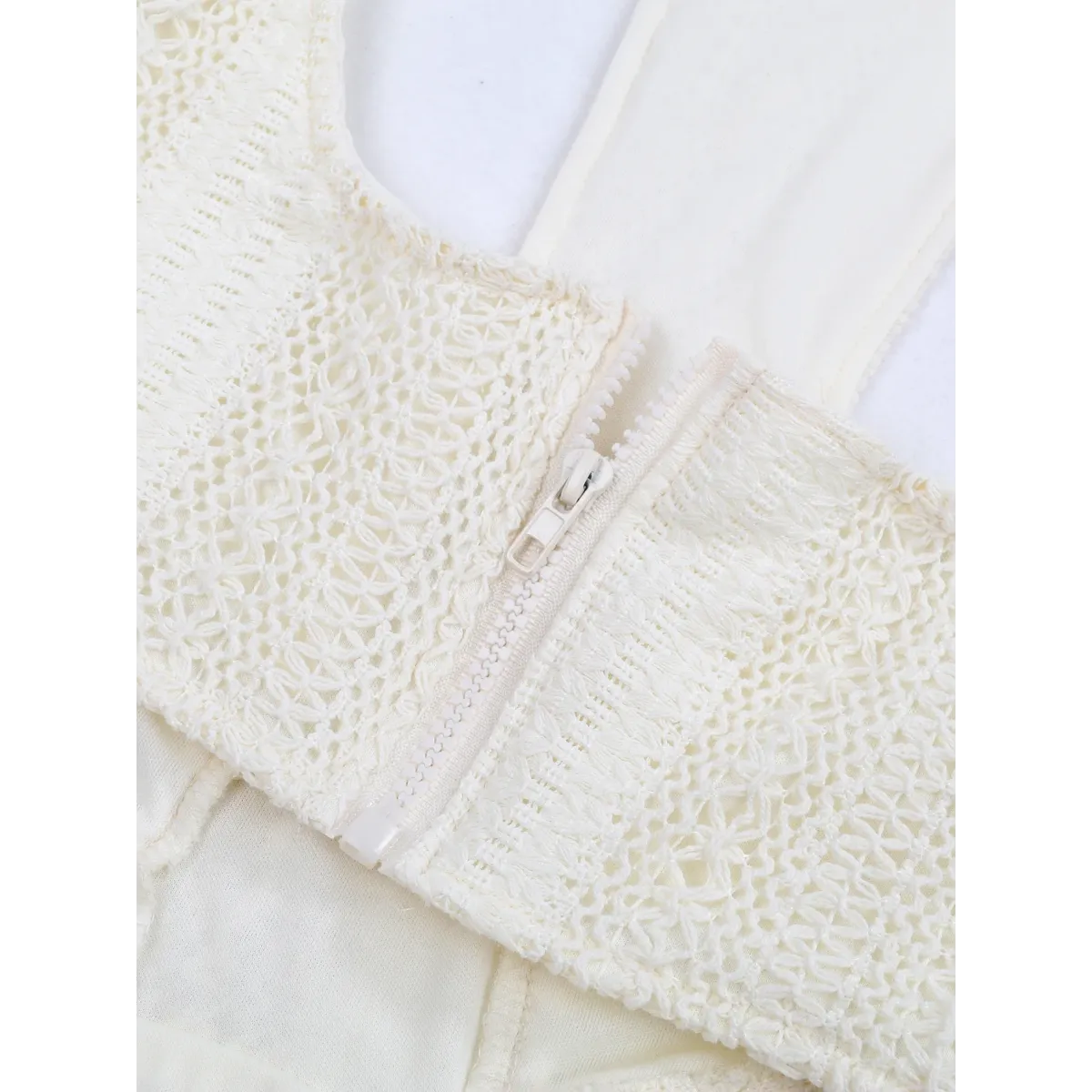 White Lace Turtleneck Dress: Sexy Slim Fit with Tassel Sleeves