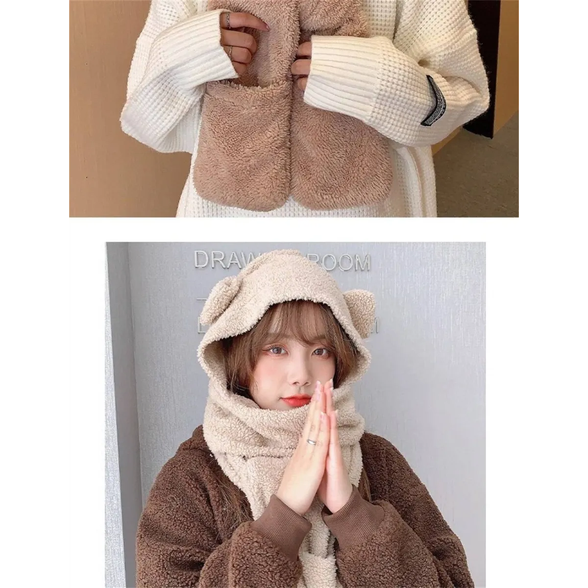 Winter Knitted Cap Sets