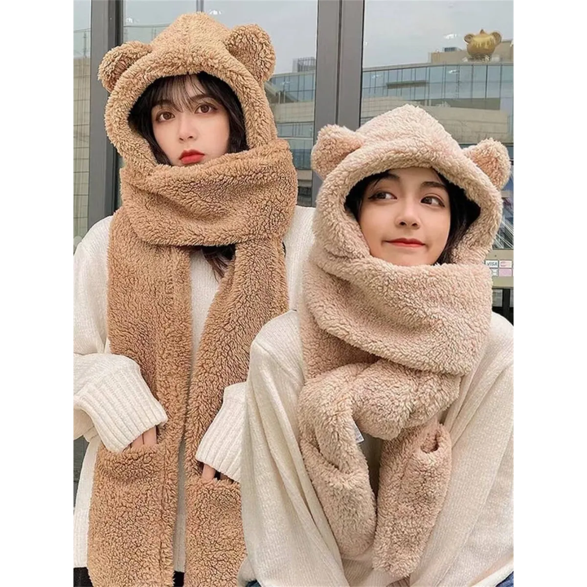 Winter Knitted Cap Sets