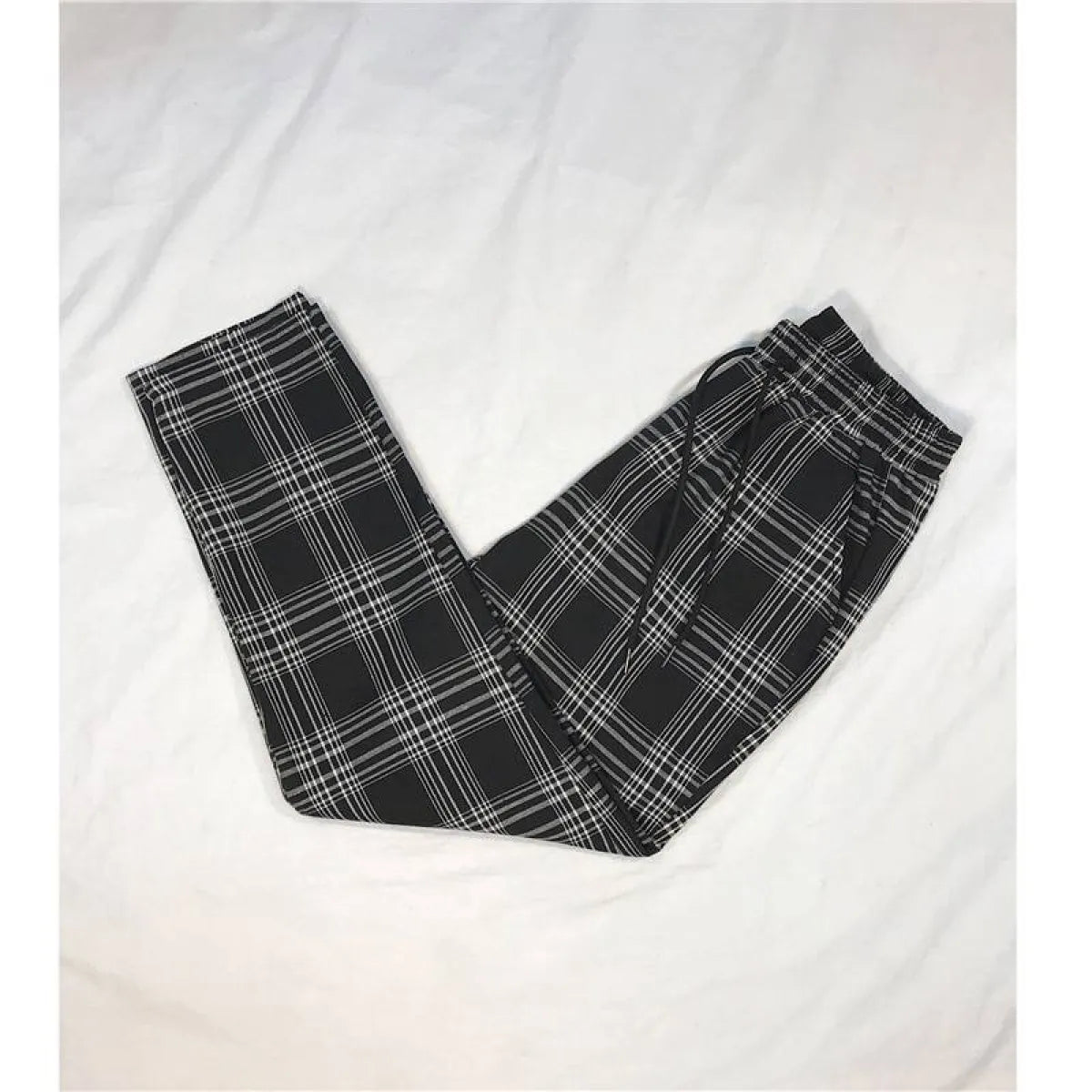 Women Streetwear Plaid Pants