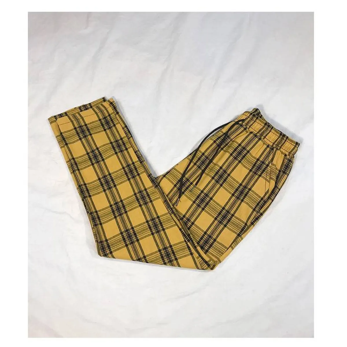 Women Streetwear Plaid Pants