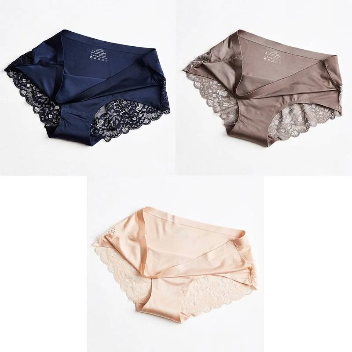 3 Seamless Panties With Lace