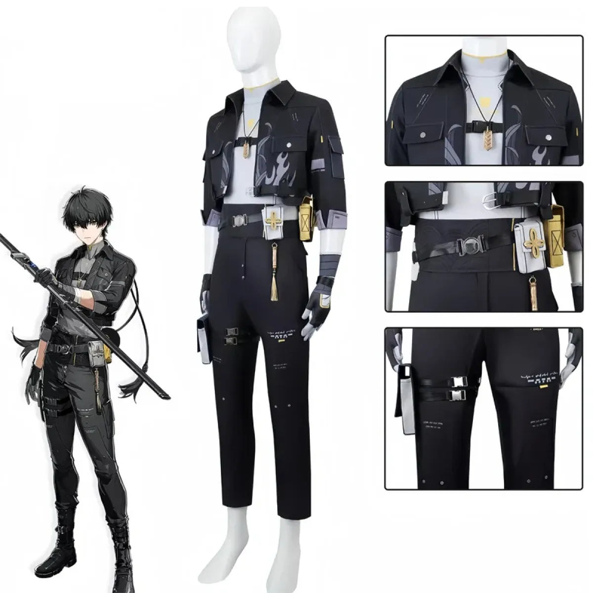 Wuthering Waves Rover Male Cosplay Costume – Full Set with Wig