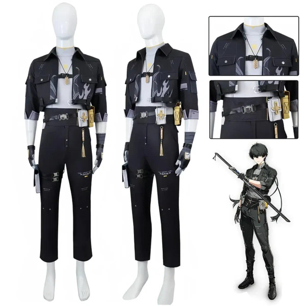 Wuthering Waves Rover Male Cosplay Costume – Full Set with Wig