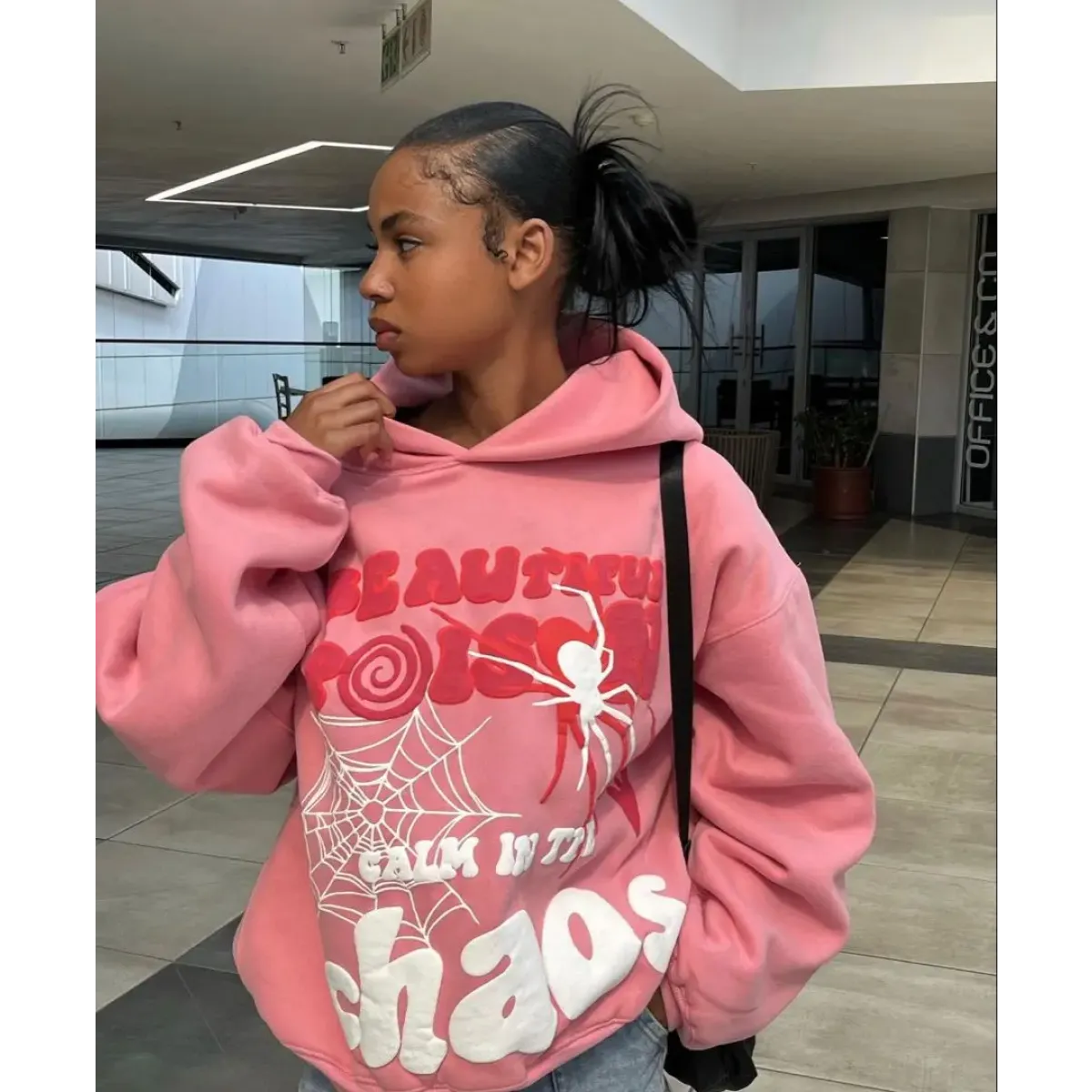 Y2K Harajuku Letter Print Hoodie Set: Hip Hop Streetwear