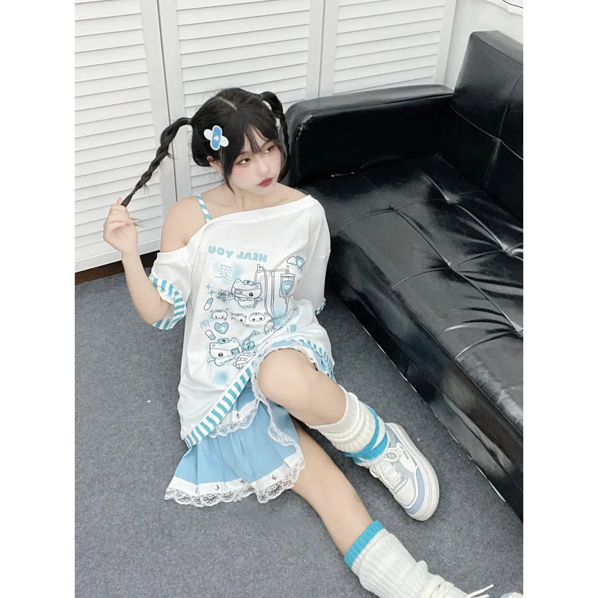 Y2K Harajuku T-Shirt – Japanese Patchwork