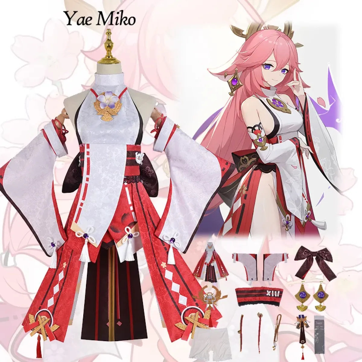Yae Miko Cosplay Costume - Genshin Impact