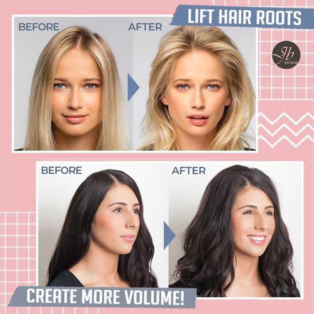 JBEXTENSION 1 Pcs Hair Volume Clip 3 Teeth /6 Teeth for Bangs Styling, No-Trace Hair Root Lifting Clips for Natural Voluminous Look, Volumizing Hair Comb Tool for Fluffy Bangs, Quick Hair Styling Tools