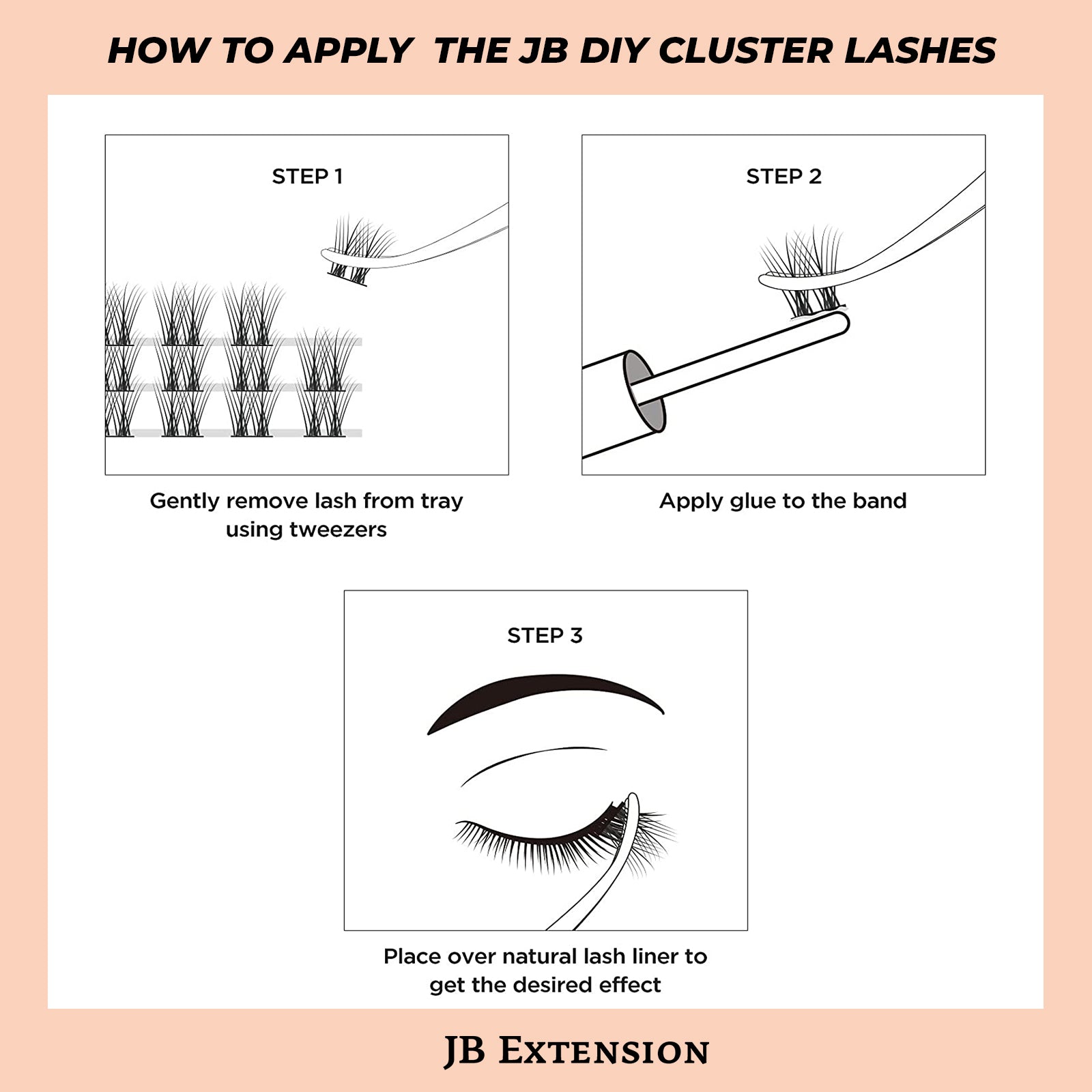 JBextension DIY Cluster Lashes 72 Clusters Lashes NO GLUE Included¡¾Aurora Dance-Lash¡¿