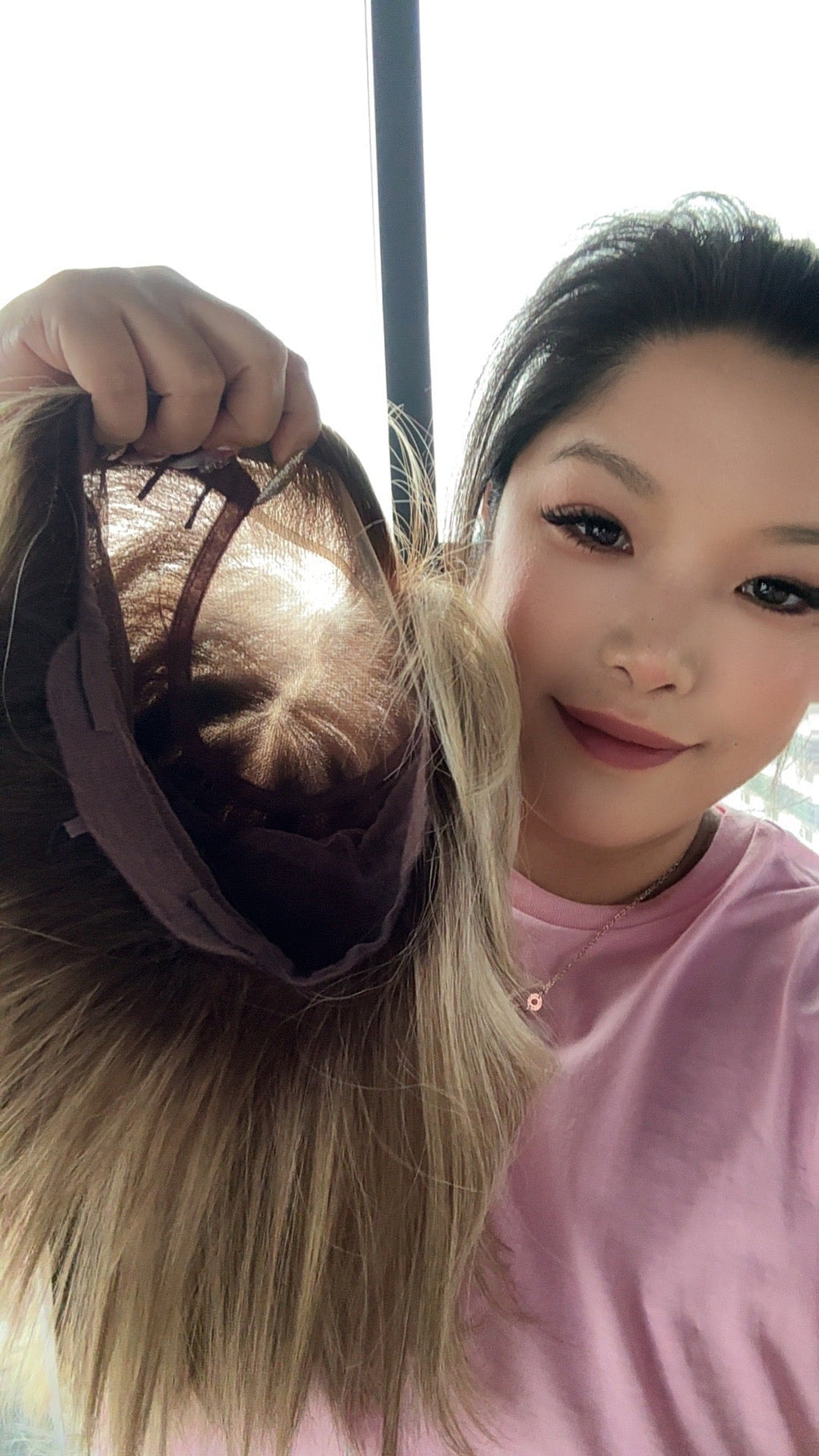 [PRE-ORDER] JBEXTENSION BONNIE MONO GOLDEN BLONDE Full Monofilament Handmade Full Lace Full Hand Tied Wig 12 Inches Golden Blonde With Dark Root Mono Lace Handmade Futura Fiber Glueless Wig BONNIE MONO GOLDEN BLONDE【BENDY EAR TABS】