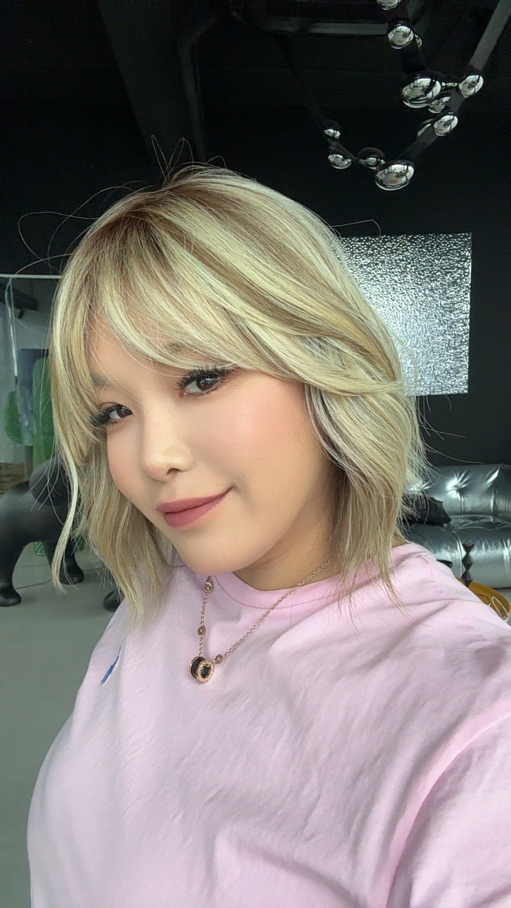 [PRE-ORDER] HOT OF SEASON - BONNIE MONO MIX BLONDE Full Monofilament Handmade Full Lace Full Hand Tied Wig 12 Inches Mix Blonde With Dark Root Mono Lace Handmade Futura Fiber Glueless Wig BONNIE MONO MIX BLONDE【BENDY EAR TABS】