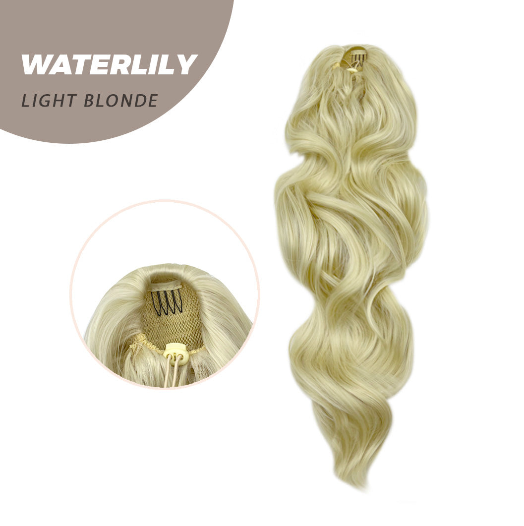 JBEXTENSION 22 Inches Ponytail Coulisse Curly WATERLILY