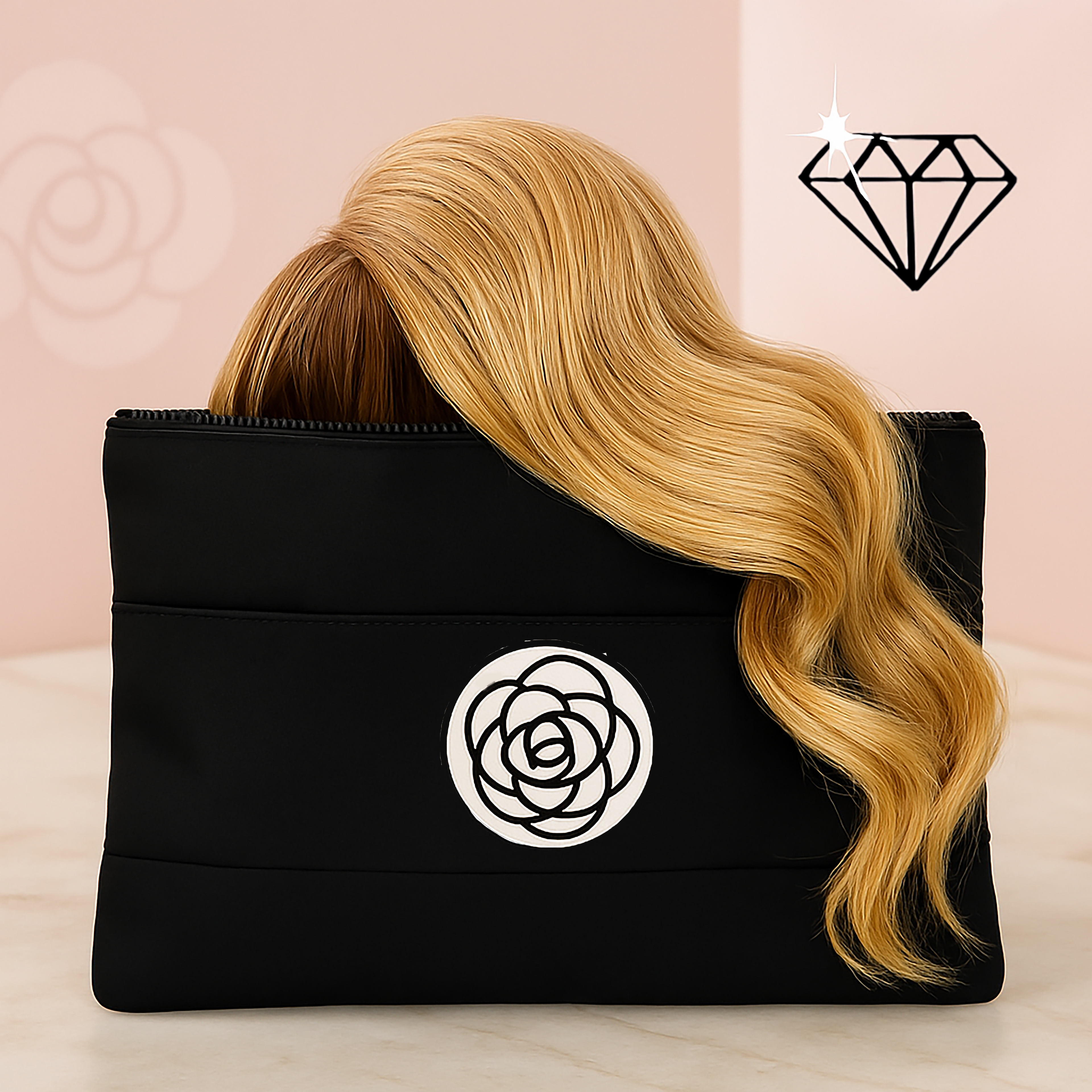 StrandSafe wig storage pouch