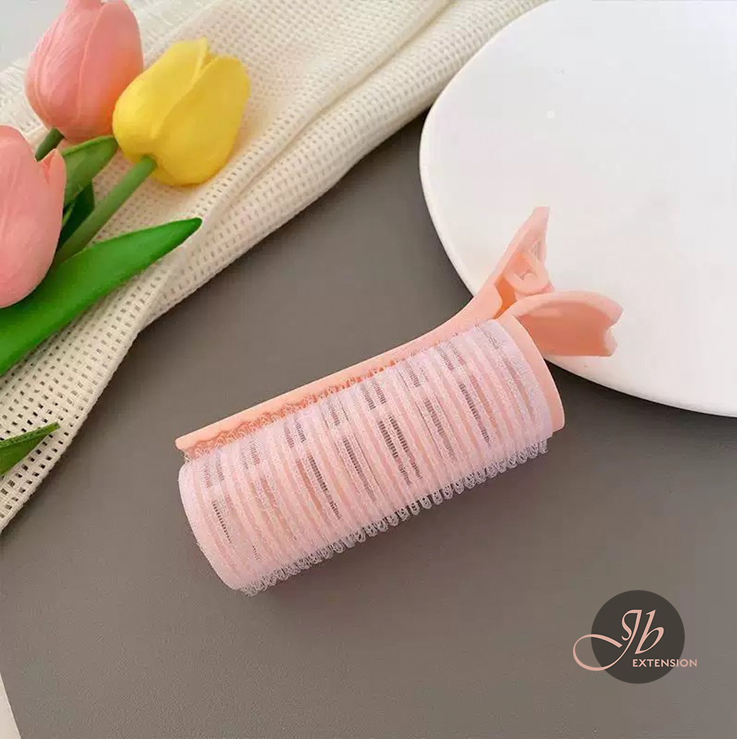 JBEXTENSION 1 Pcs Hair Rollers with Clip, Large Size Self-Grip Curlers for Fluffy Hairstyles - Natural Hair Styling Tool