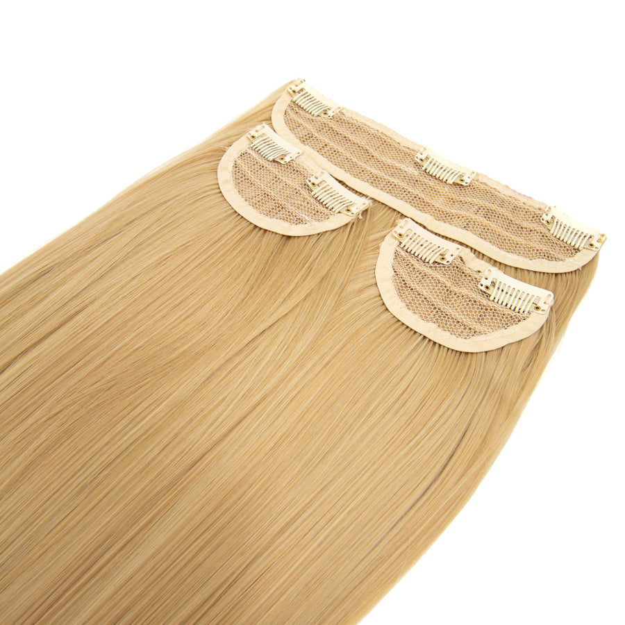 JBEXTENSION 3 PCS Hair Extension Clip Hair Extensions for Women Long Soft straight Clip  Extensions Synthetic Double Weft Hair Full Head 24 Inch