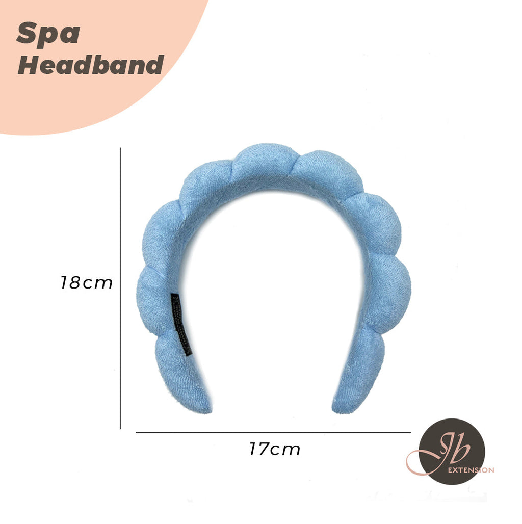 JBextension Spa headbands 2pcs for women-girls, Makeup sponge headband, Non slip face wash, skincare-Padded soft thick terry cloth hair band accessory