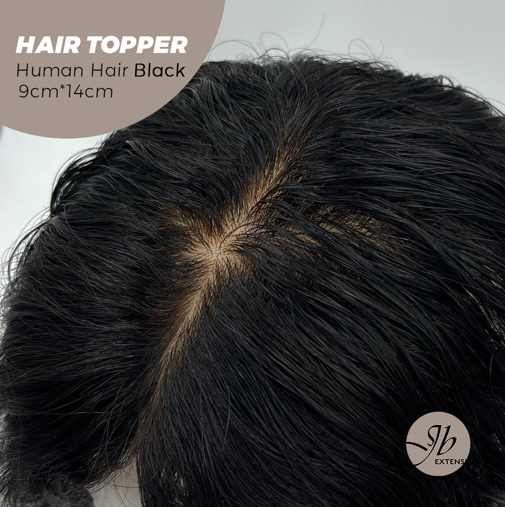 JBEXTENSION 10 Inches Natural Black Brown HUMAN HAIR WAVE TOPPER 9*14