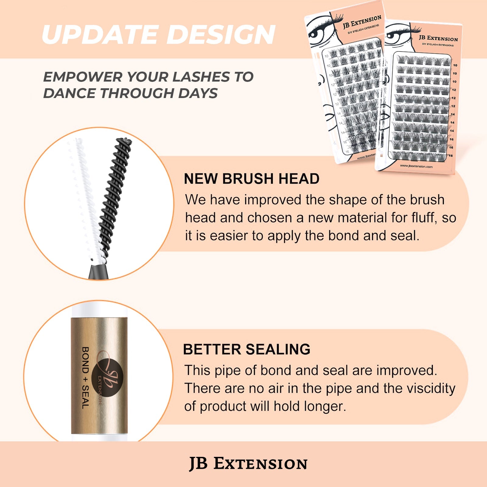JB Lash Bond and Seal 10 ML Eyelash Bond and Seal for Lash Clusters