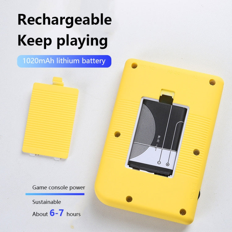 MK800 3.0 inch Macaron Mini Retro Classic Handheld Game Console for Kids Built-in 800 Games, Support AV Output (Pink)