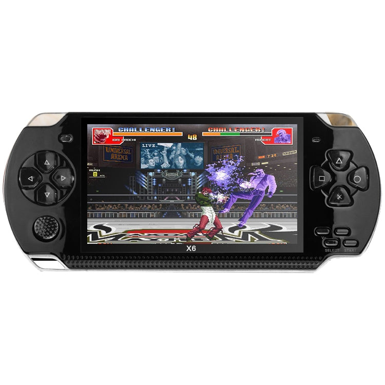 X6 4.3 inch Screen Retro Portable Game Console with 3MP Camera, Built-in 10000 Games, Supports E-book / Recording / Music Playing / Video Playing(Black)