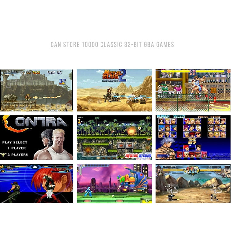 X6 4.3 inch Screen Retro Portable Game Console with 3MP Camera, Built-in 10000 Games, Supports E-book / Recording / Music Playing / Video Playing(White)