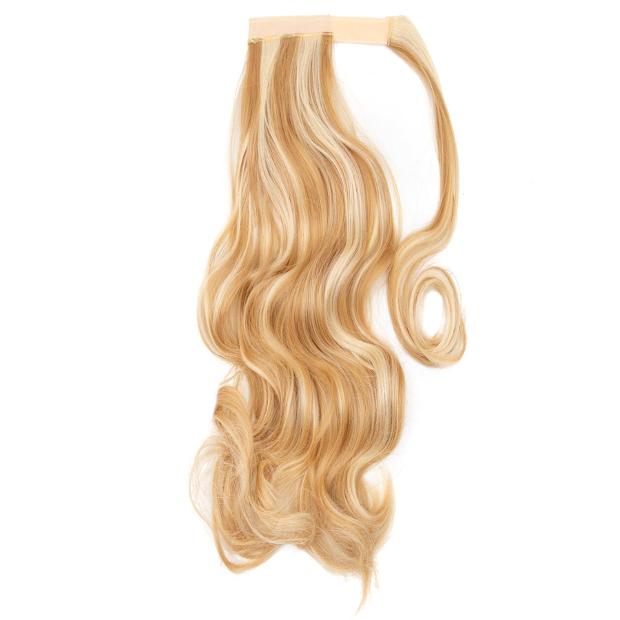 JBEXTESION LONG CURLY PONYTAIL with HIGHLINES  Heat Resistant Wrap Around Ponytail 27 INCH