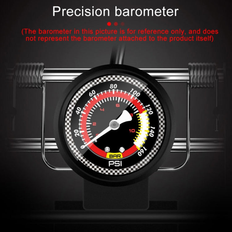 0905 Car / Motorcycle / Bicycle Portable Thicker Single Pipe Inflatable Cylinder Pedal Air Pump