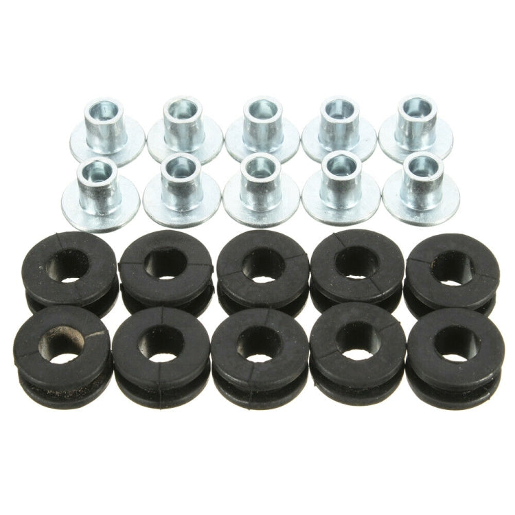 10 in 1 For Kawasaki Motorcycle Rubber Grommets Bolt Assortment Kit