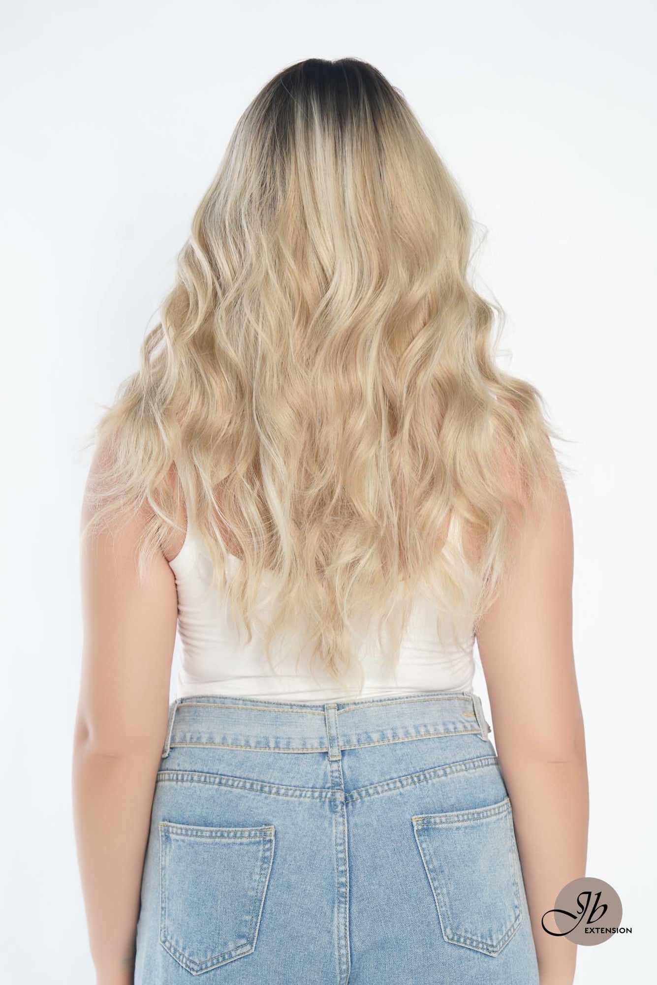 JBEXTENSION 22 Inches Body Wave Mix Blonde Pre-Cut Frontlace Glueless Wig CLAIRE M BLONDE